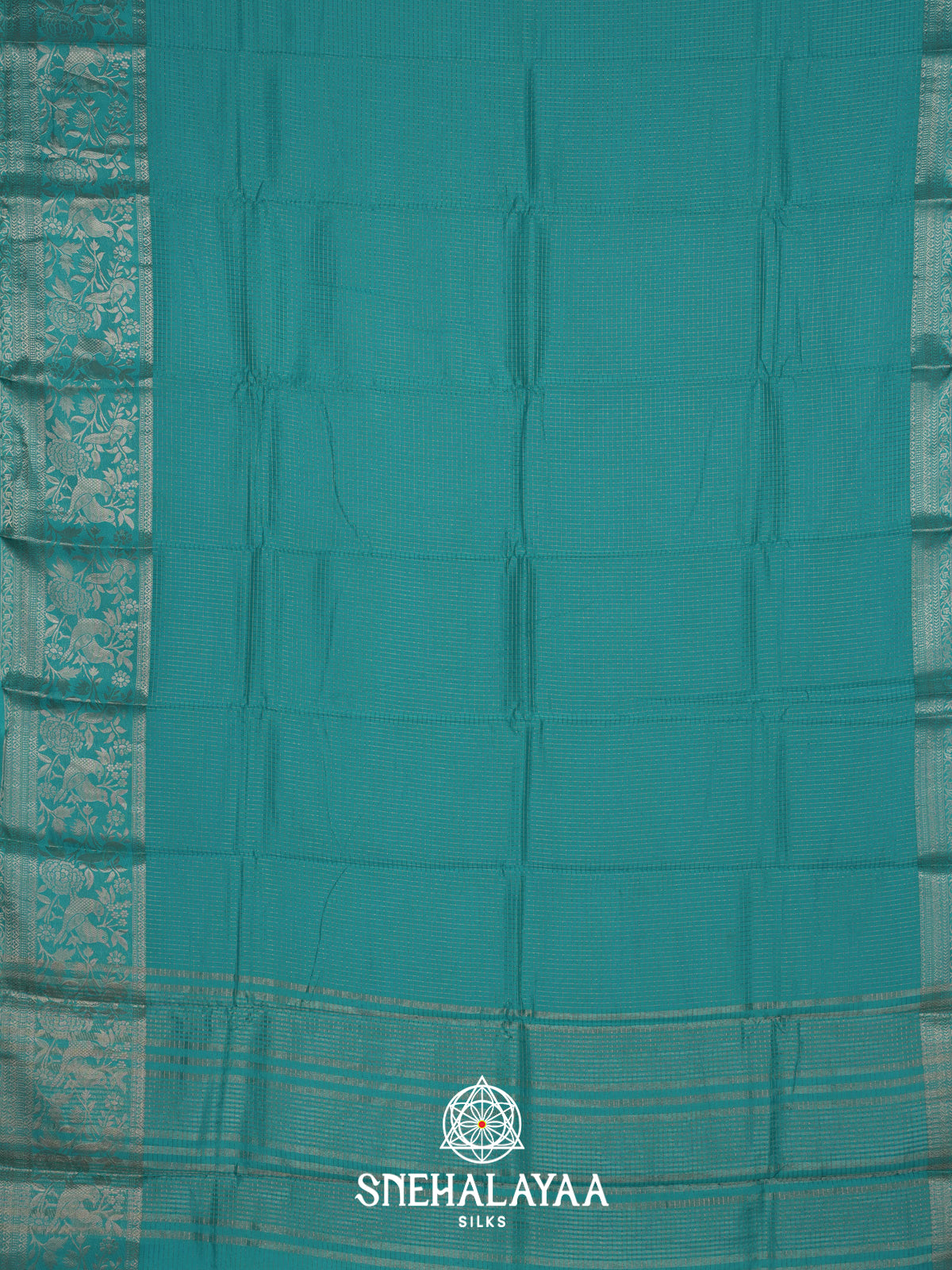 Teal Green  Banarasi Saree