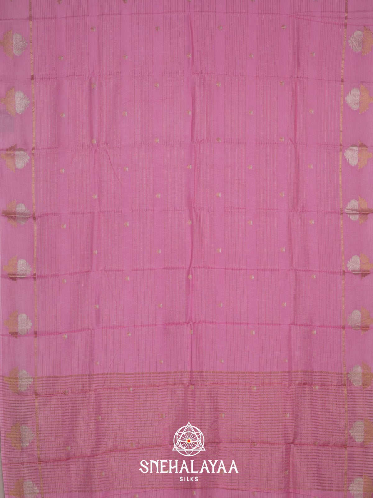Pink  Banarasi Saree