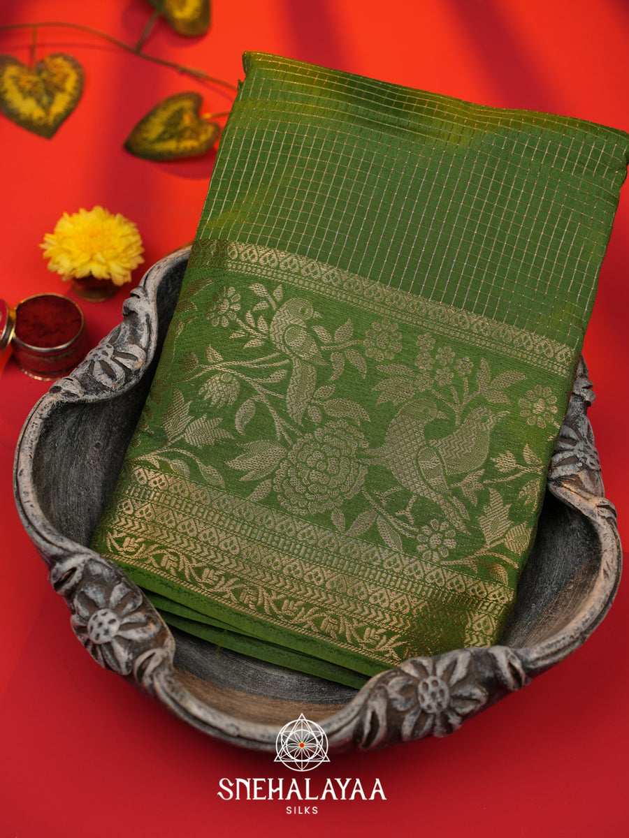 Green  Banarasi Saree