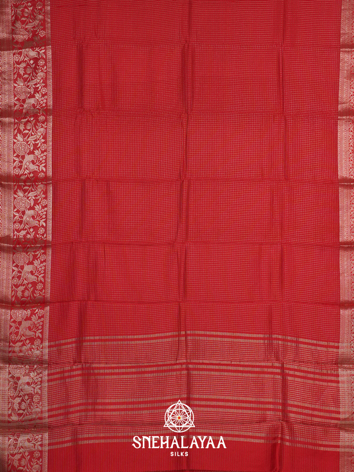 Red  Banarasi Saree