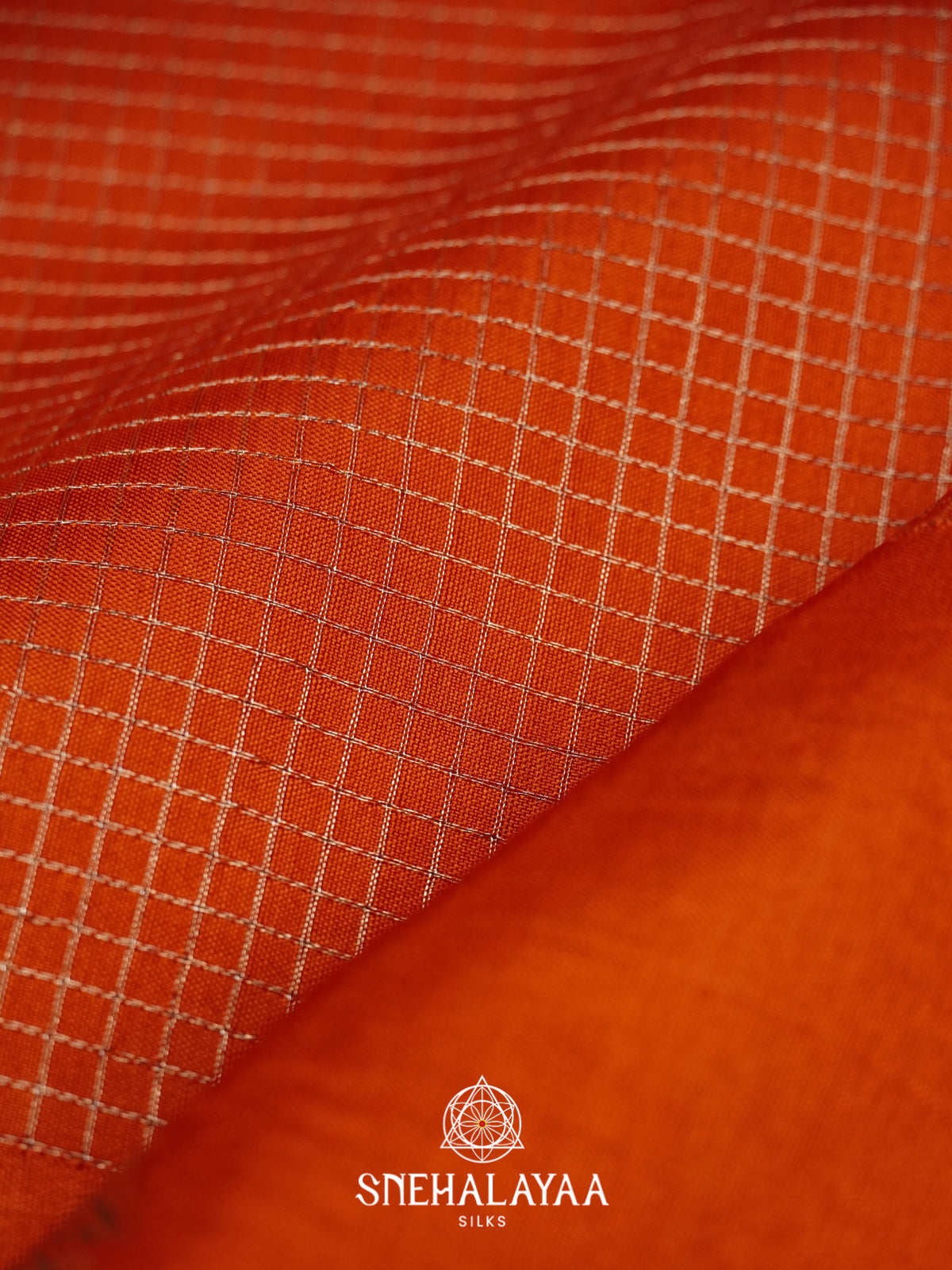 Orange  Banarasi Saree