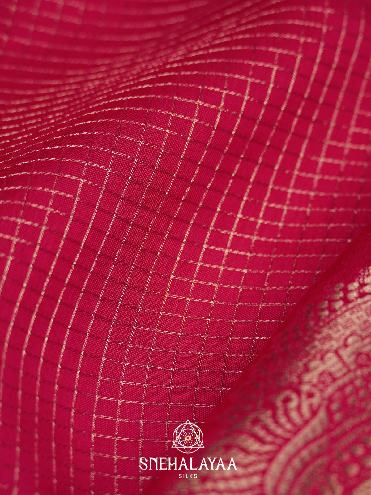 Rani Pink  Banarasi Saree