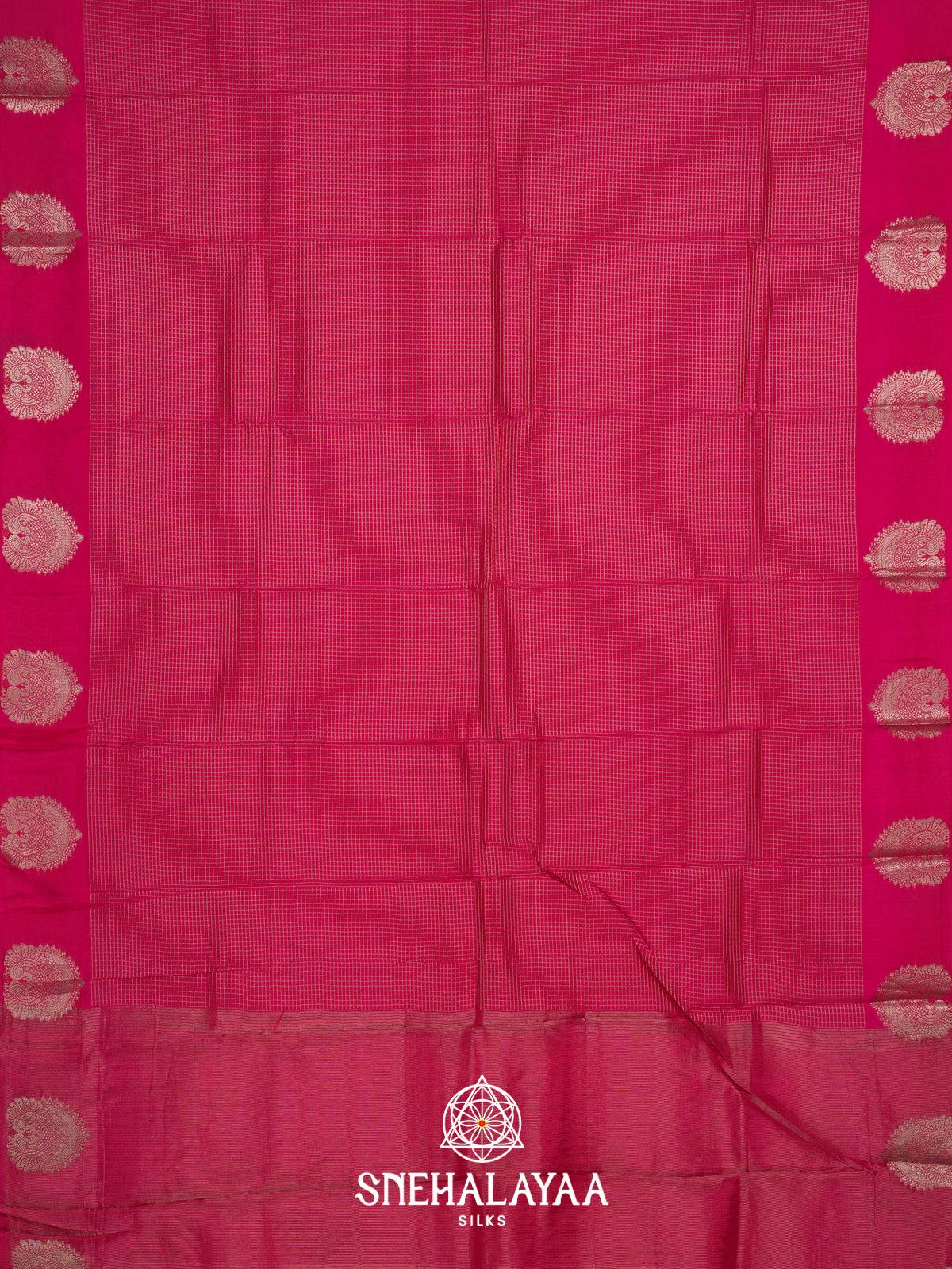 Rani Pink  Banarasi Saree