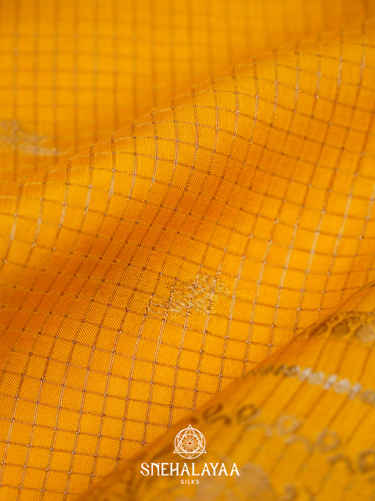 Yellow  Banarasi Saree