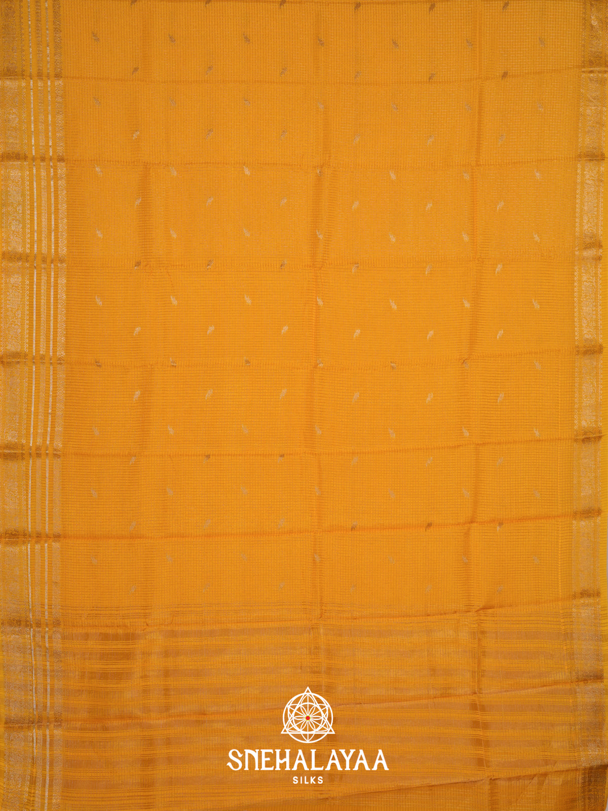 Yellow  Banarasi Saree