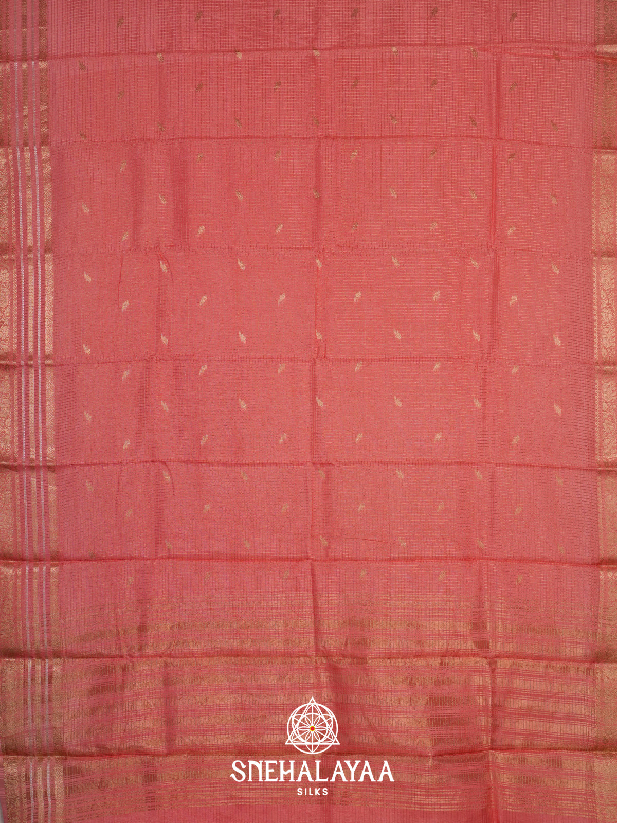 Peach  Banarasi Saree