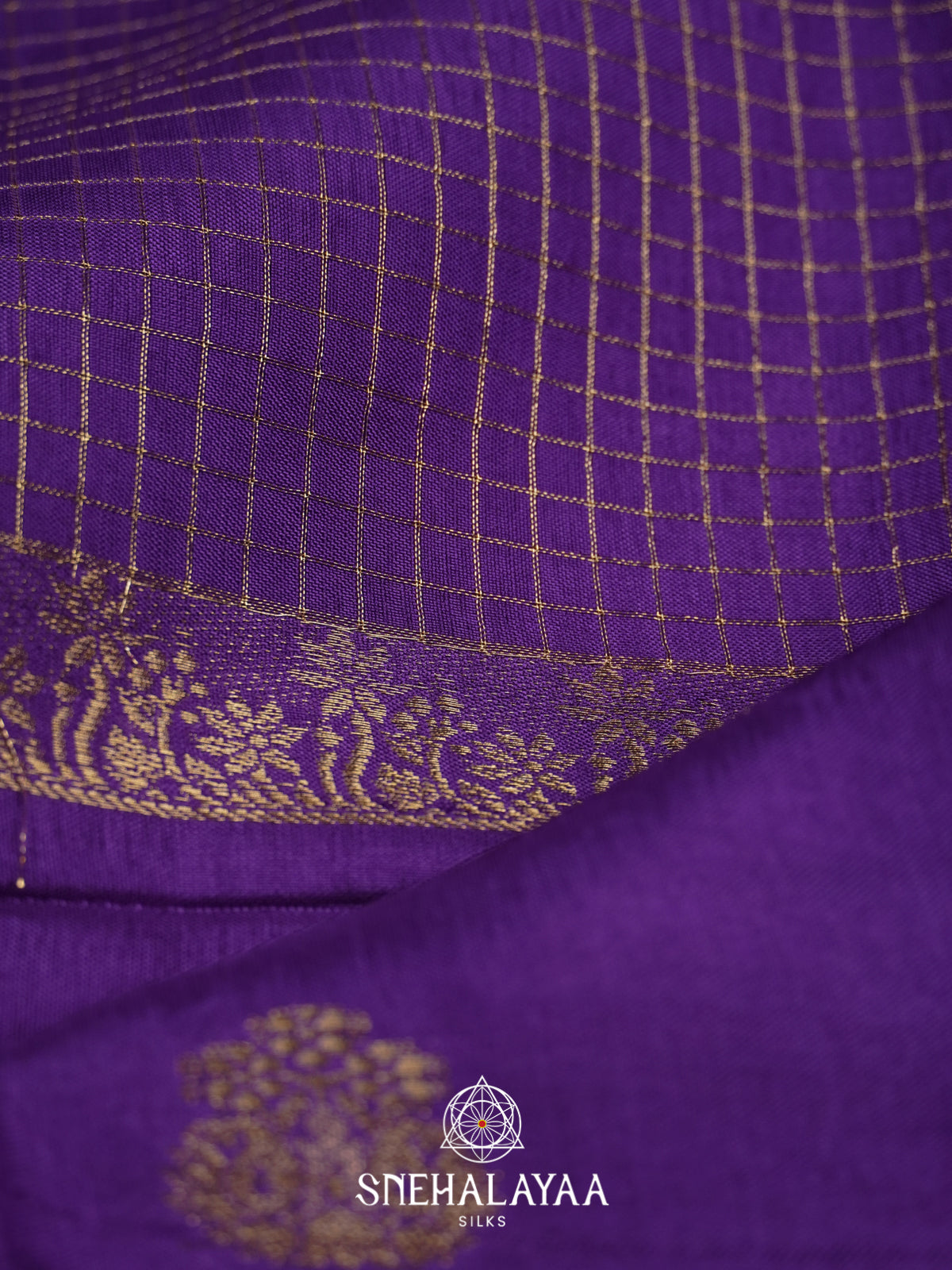 Purple  Banarasi Saree