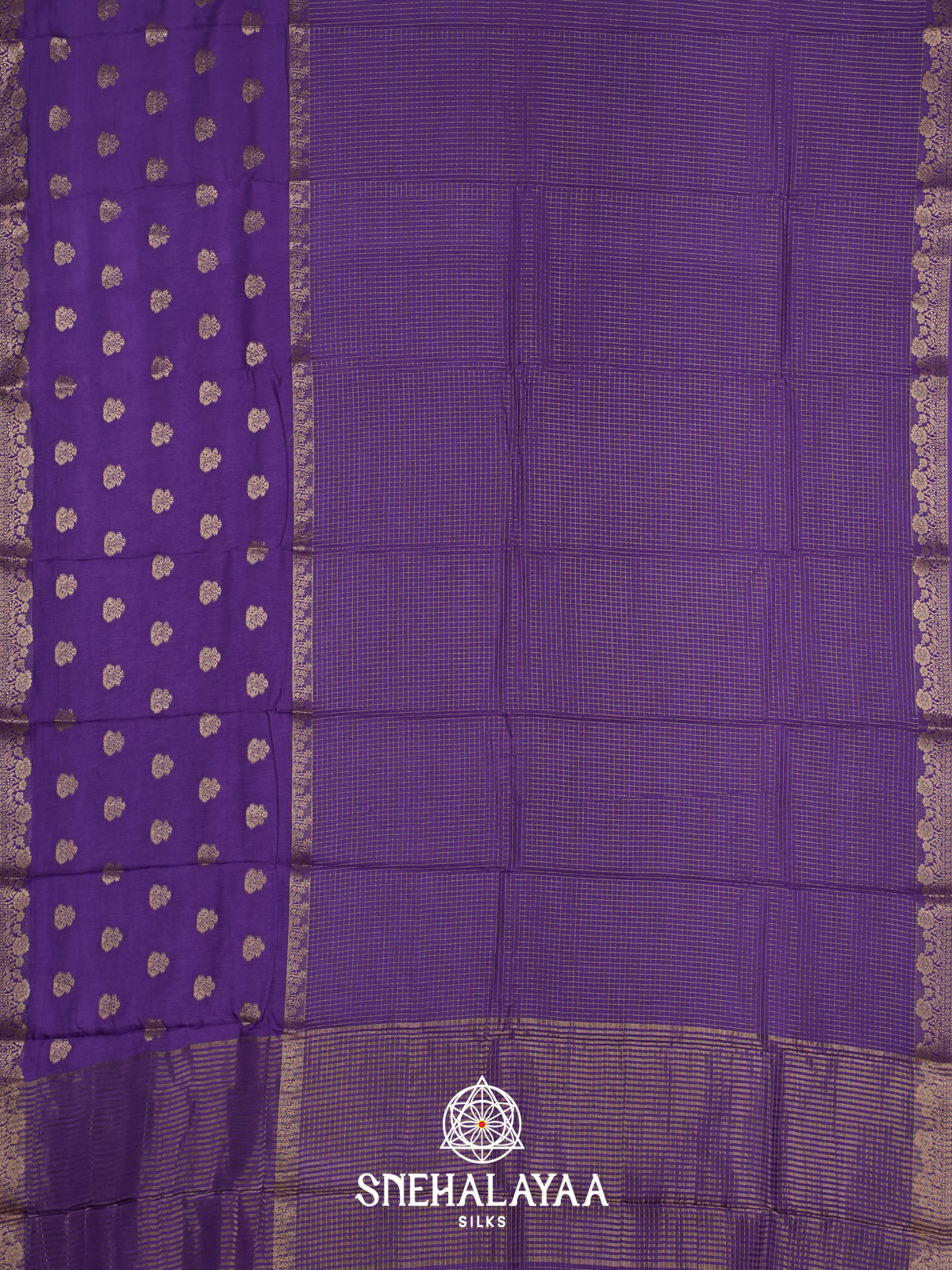 Purple  Banarasi Saree