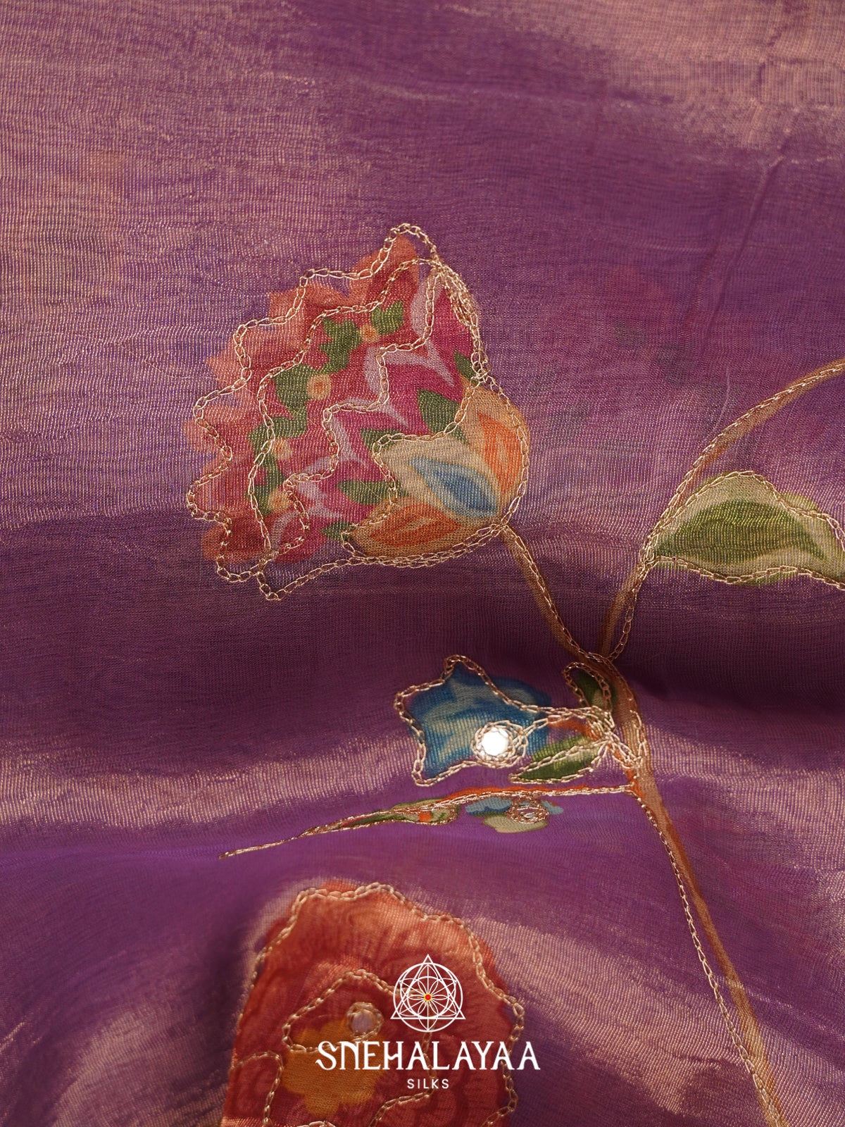 Lavender  Tissue Saree