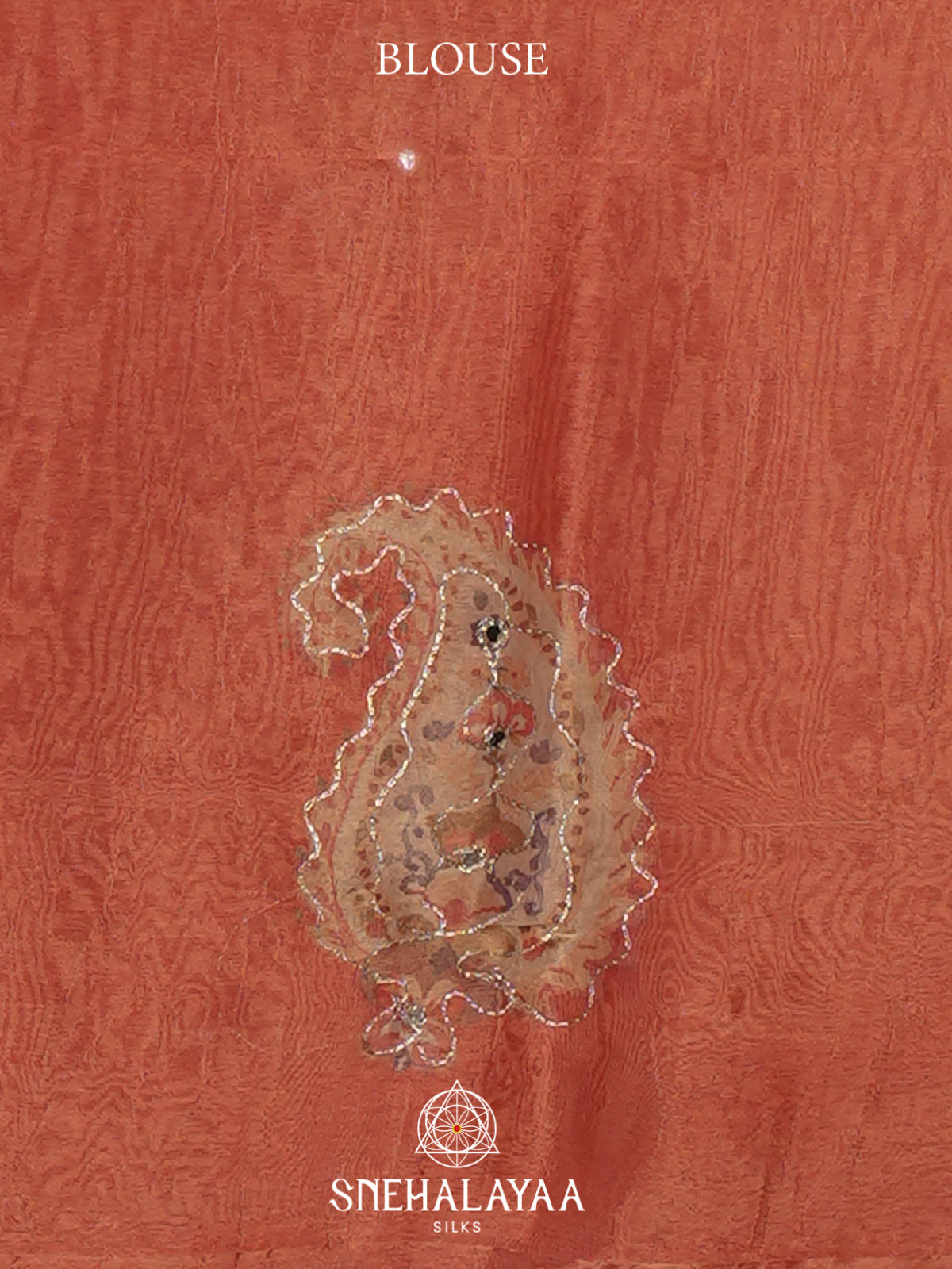 Tomatto Red  Tissue Saree