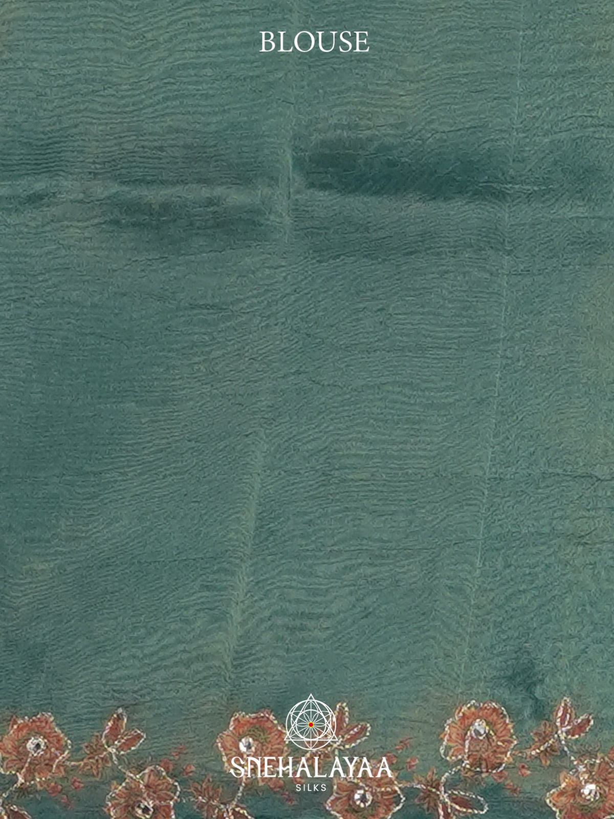 Peacock Blue Tissue Saree