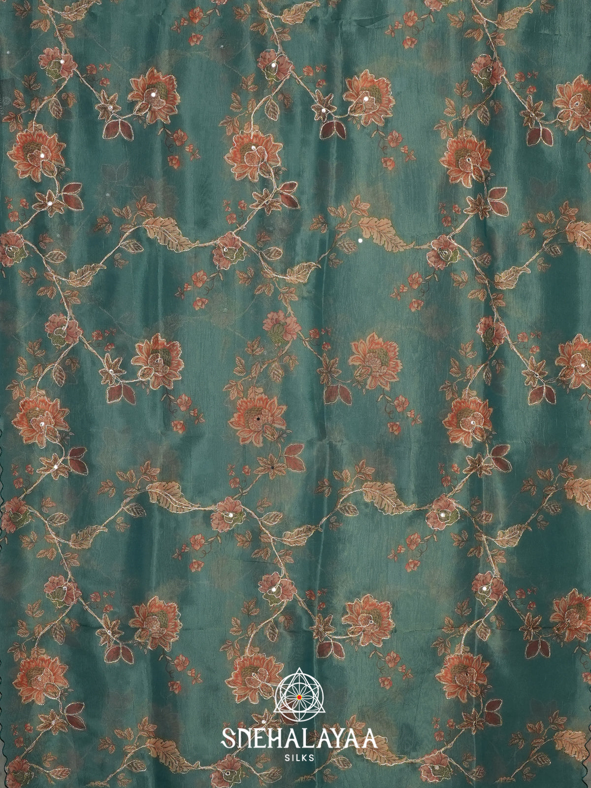 Beige Tissue Saree
