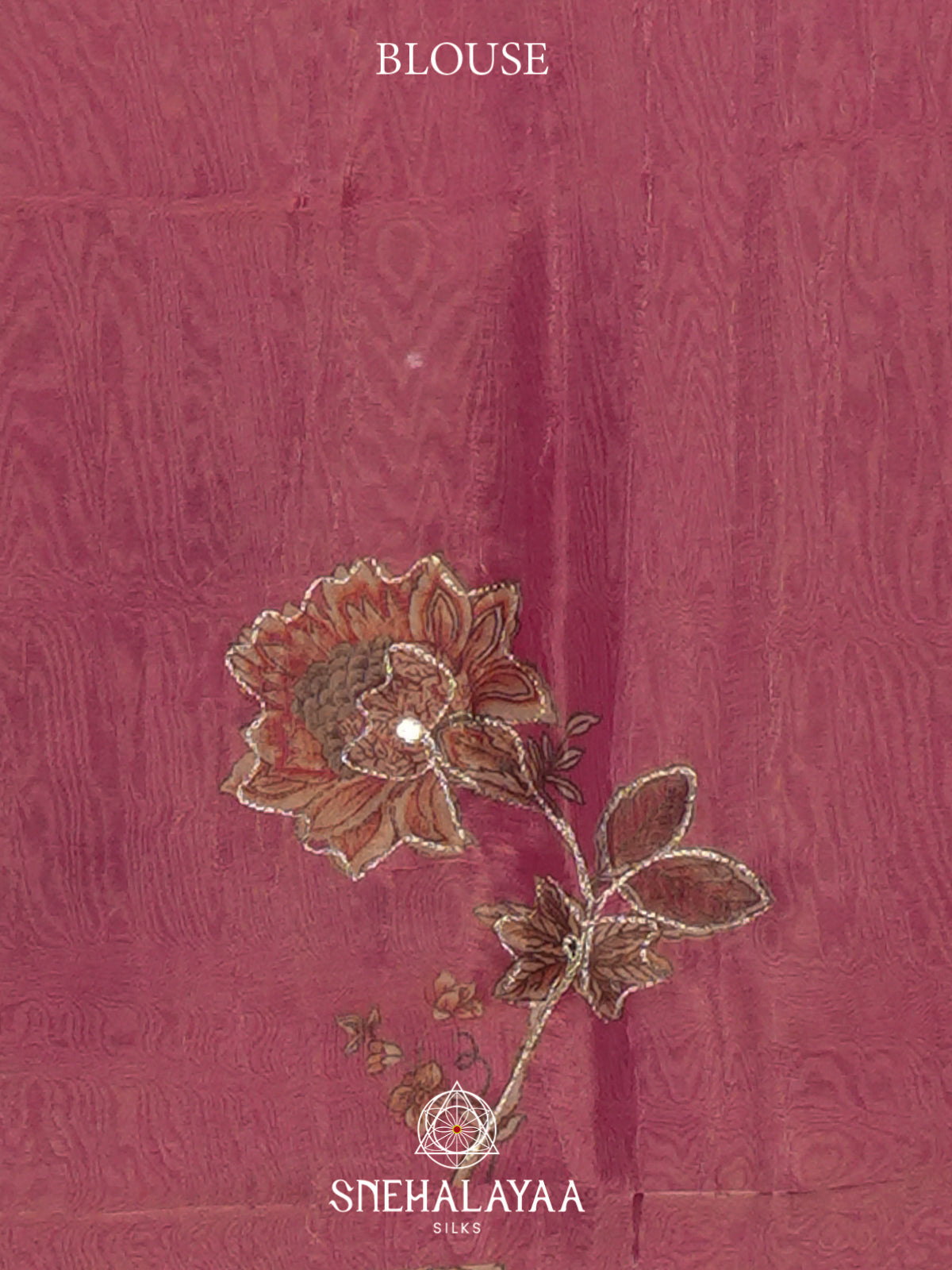 Pink Tissue Saree