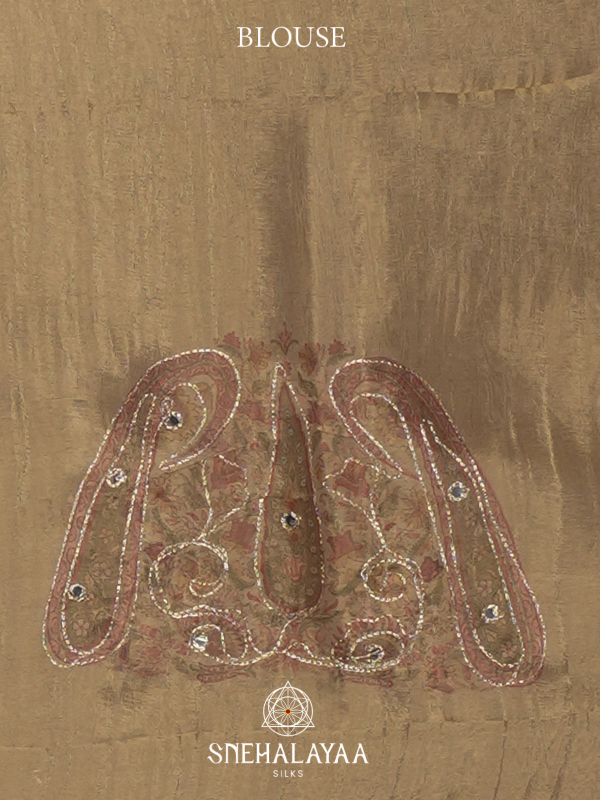 Beige Tissue Saree