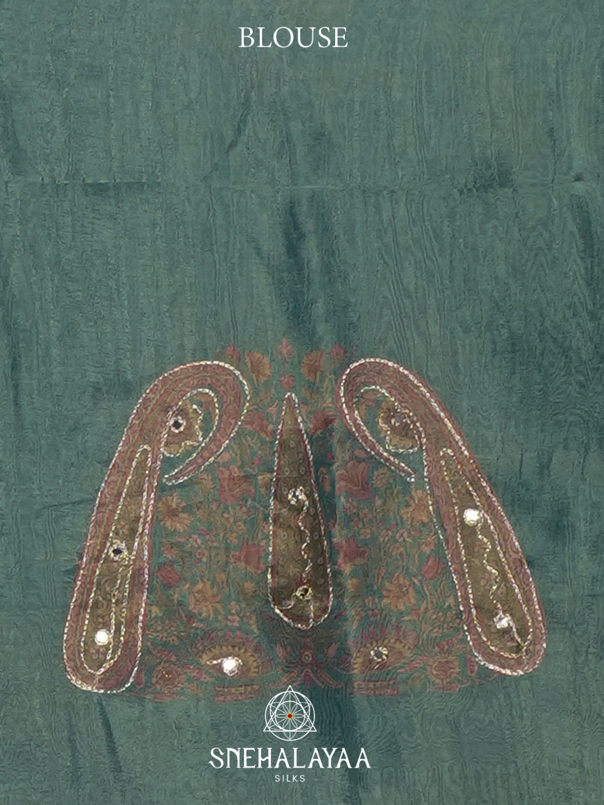 Sea Green Tissue Saree