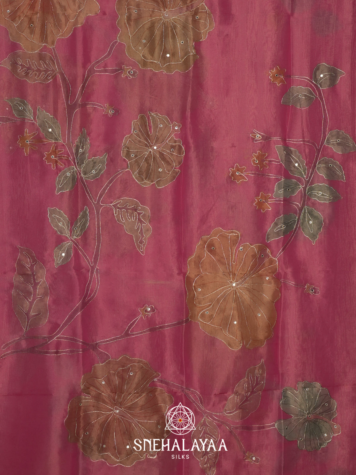 Pink Tissue Saree
