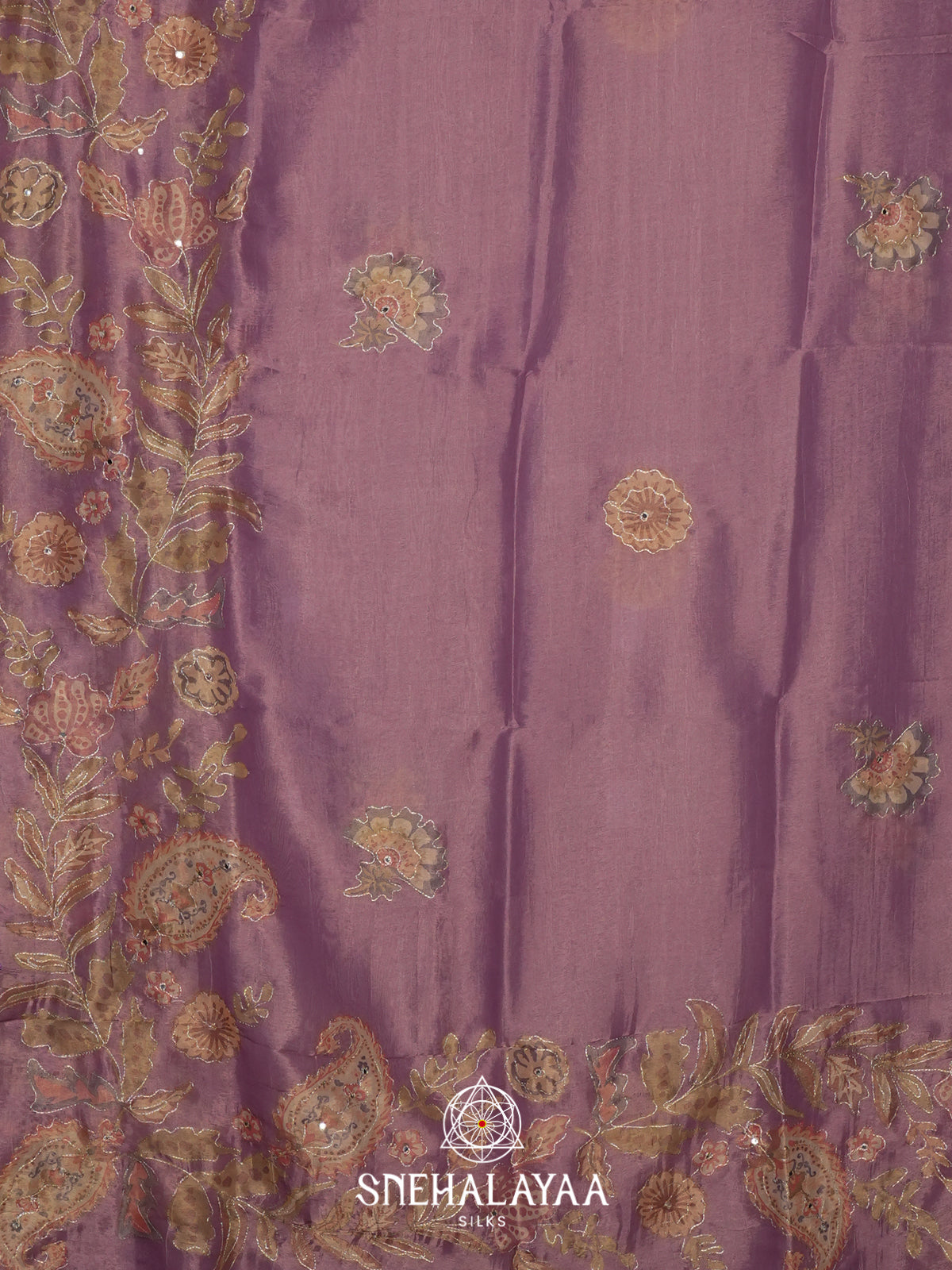 Lavender  Tissue Saree