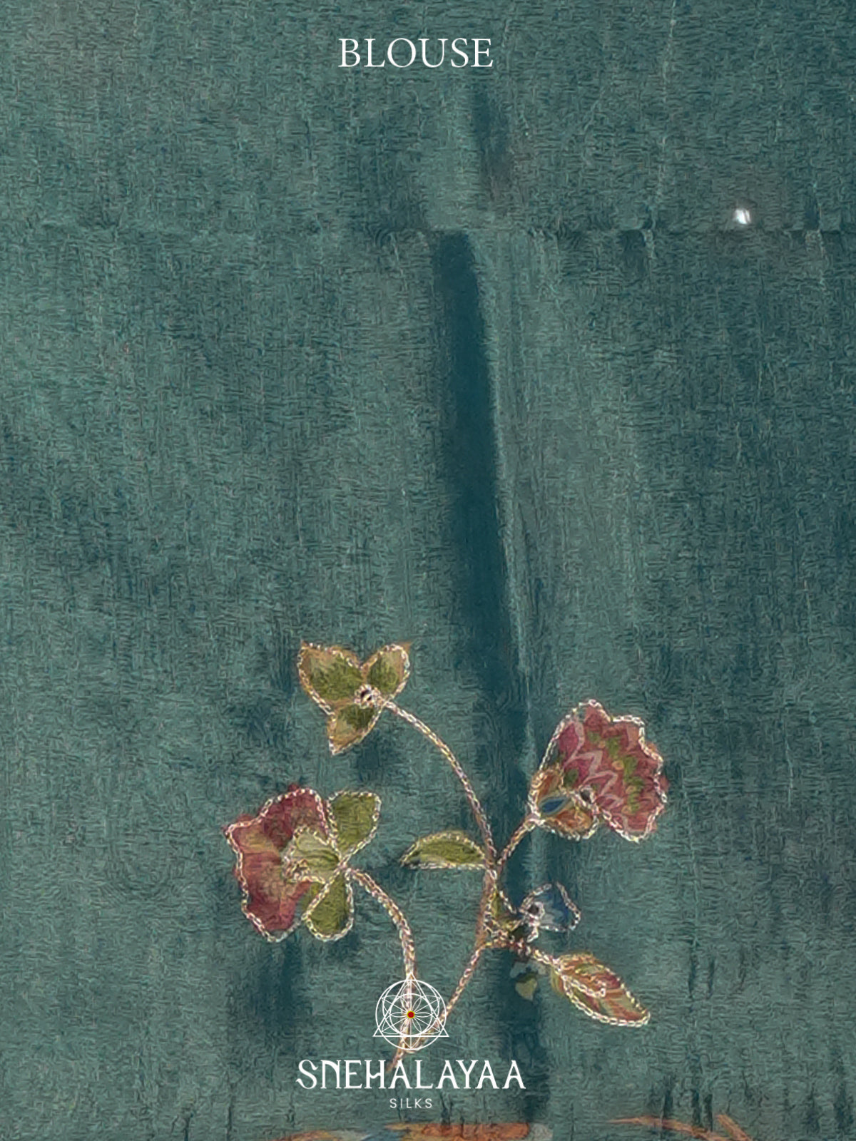 Peacock Blue Tissue Saree