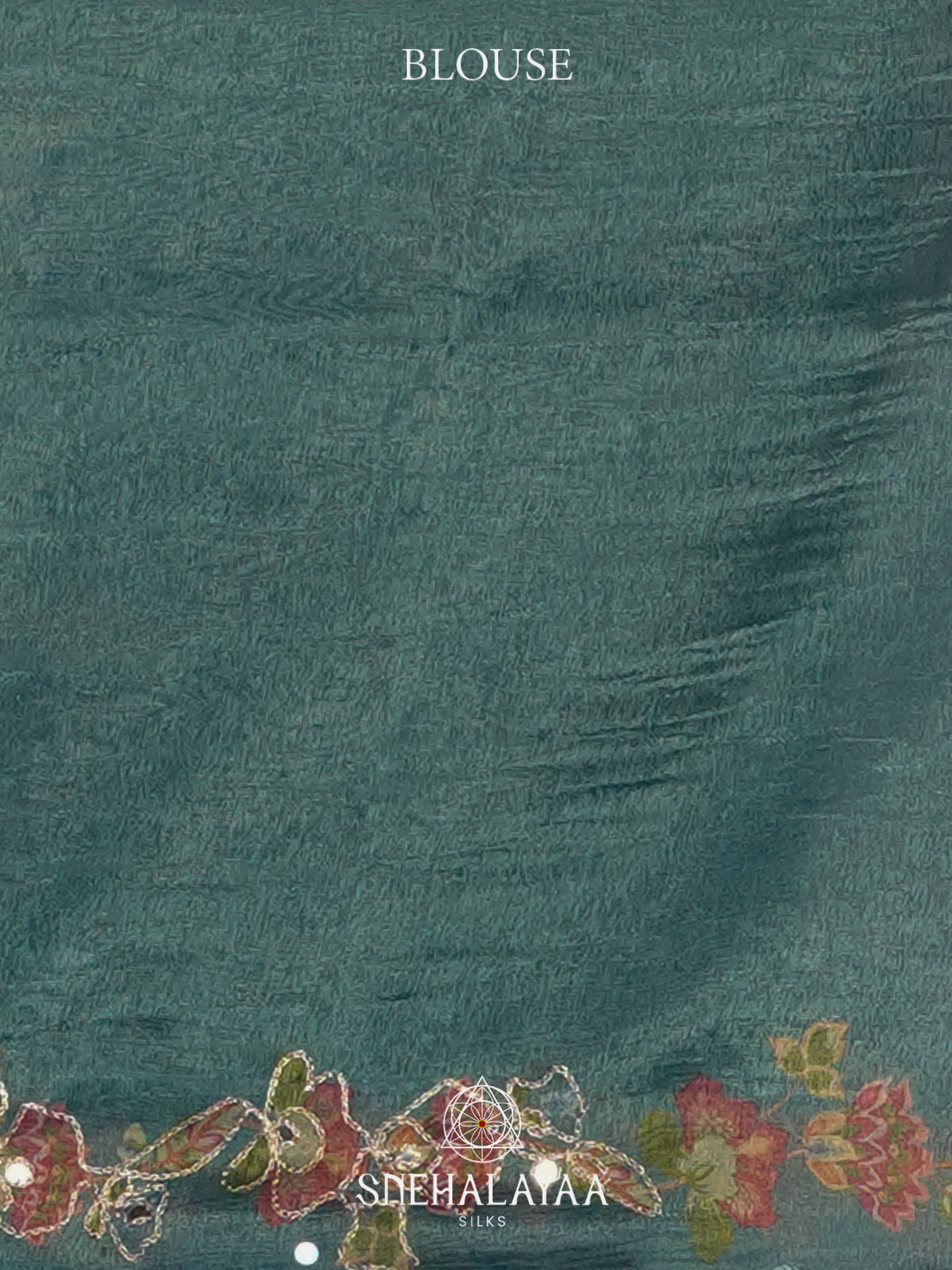 Peacock Blue Tissue Saree