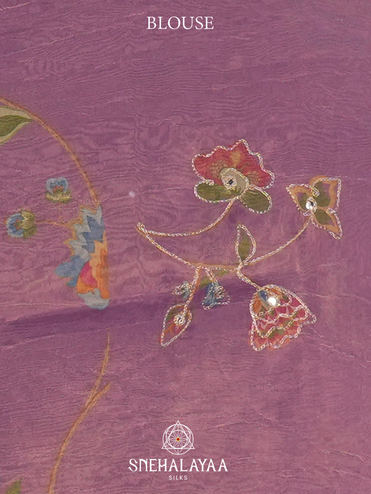 Lavender  Tissue Saree