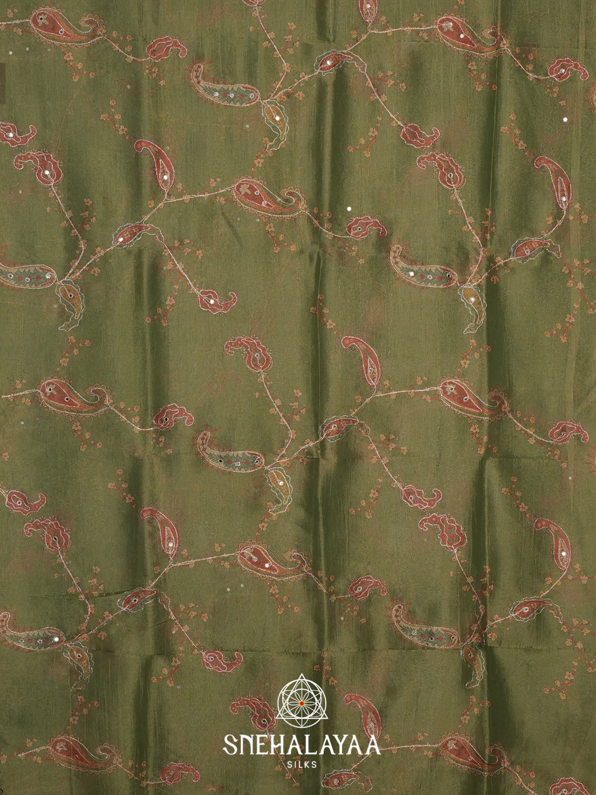 Green Tissue Saree