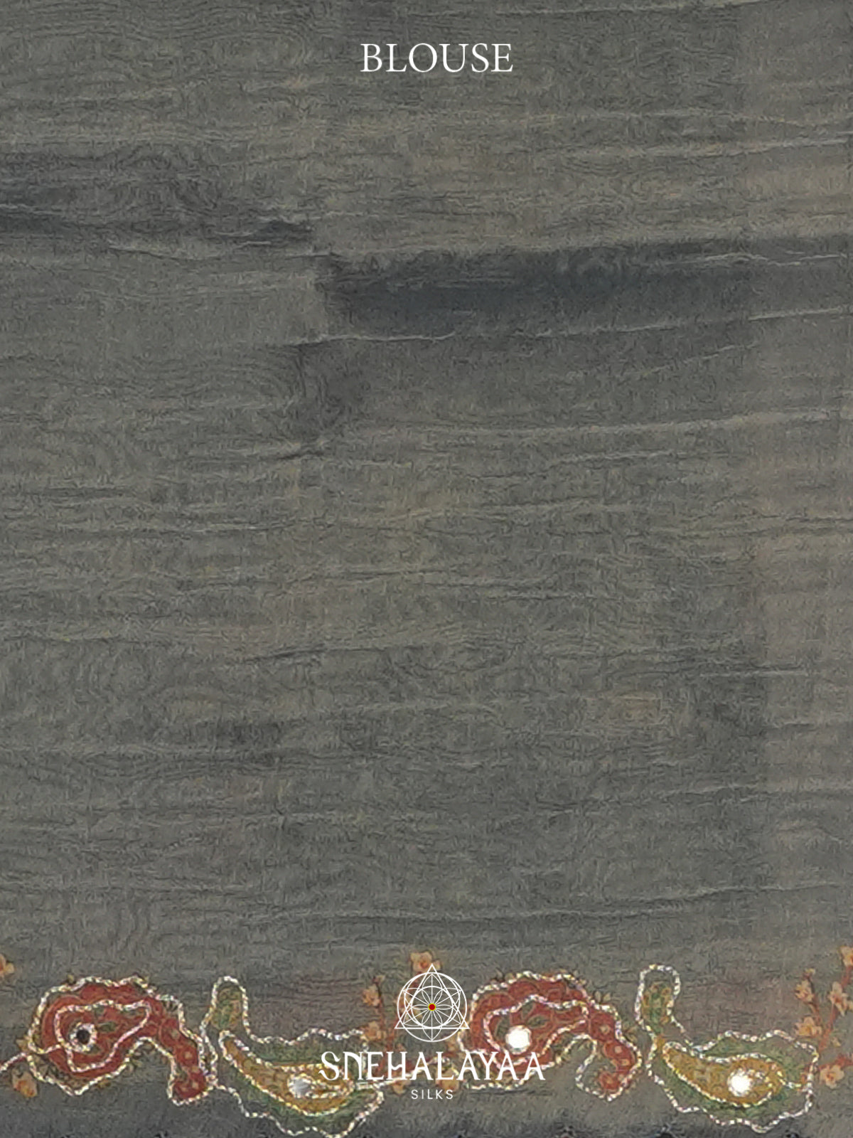 Grey Tissue Saree
