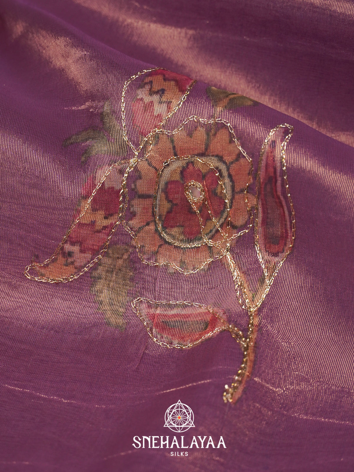 Lavender  Tissue Saree