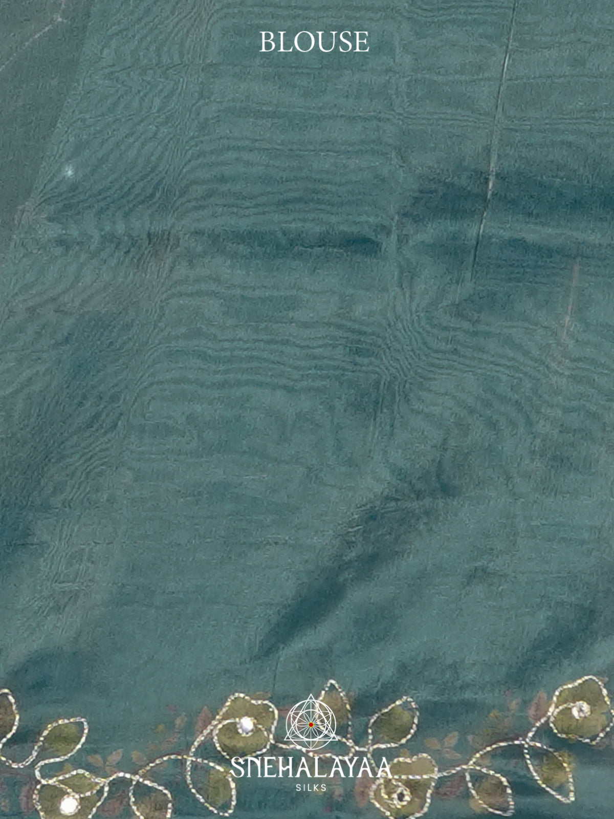 Peacock Blue Tissue Saree
