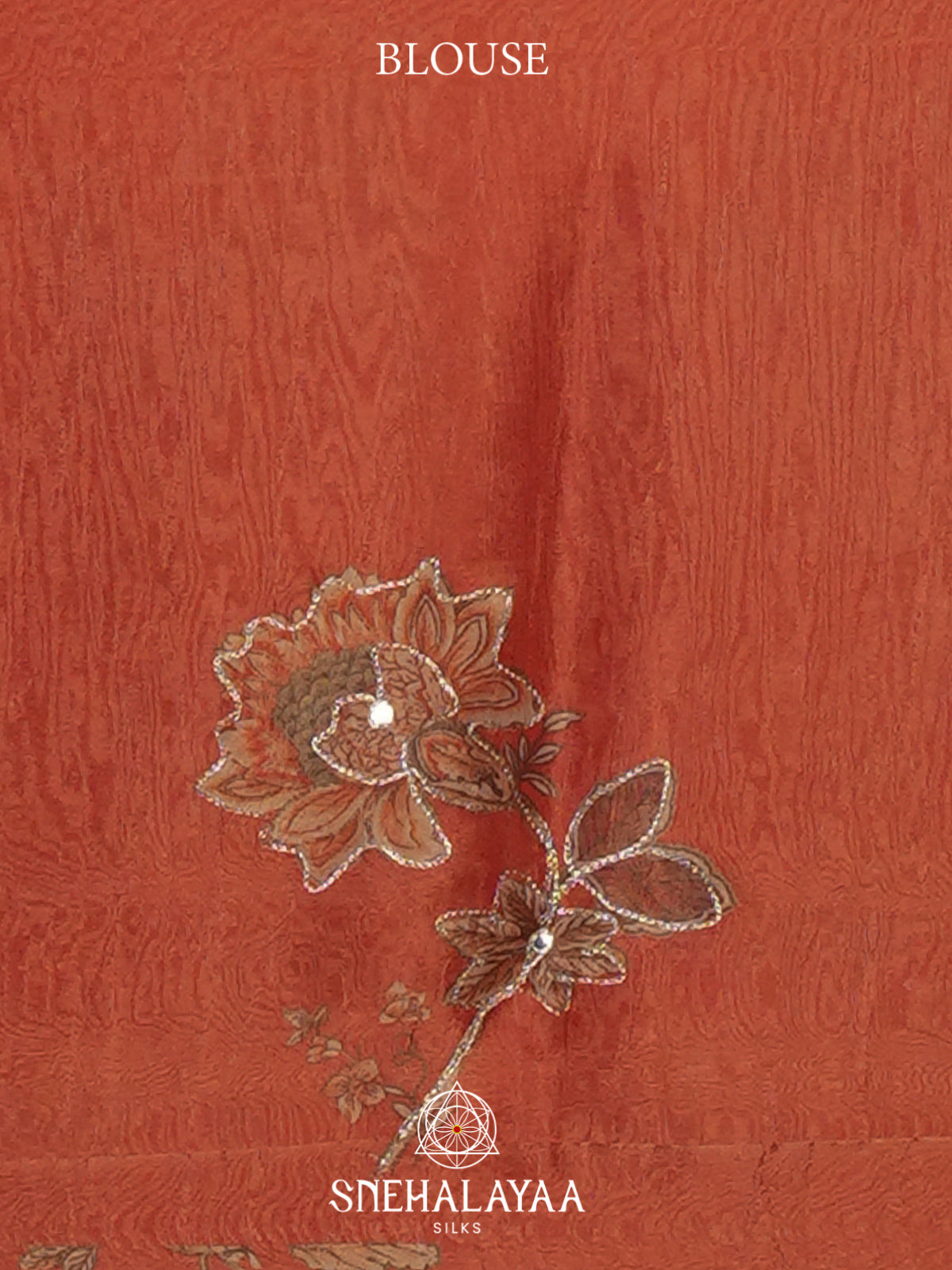 Red Tissue Saree