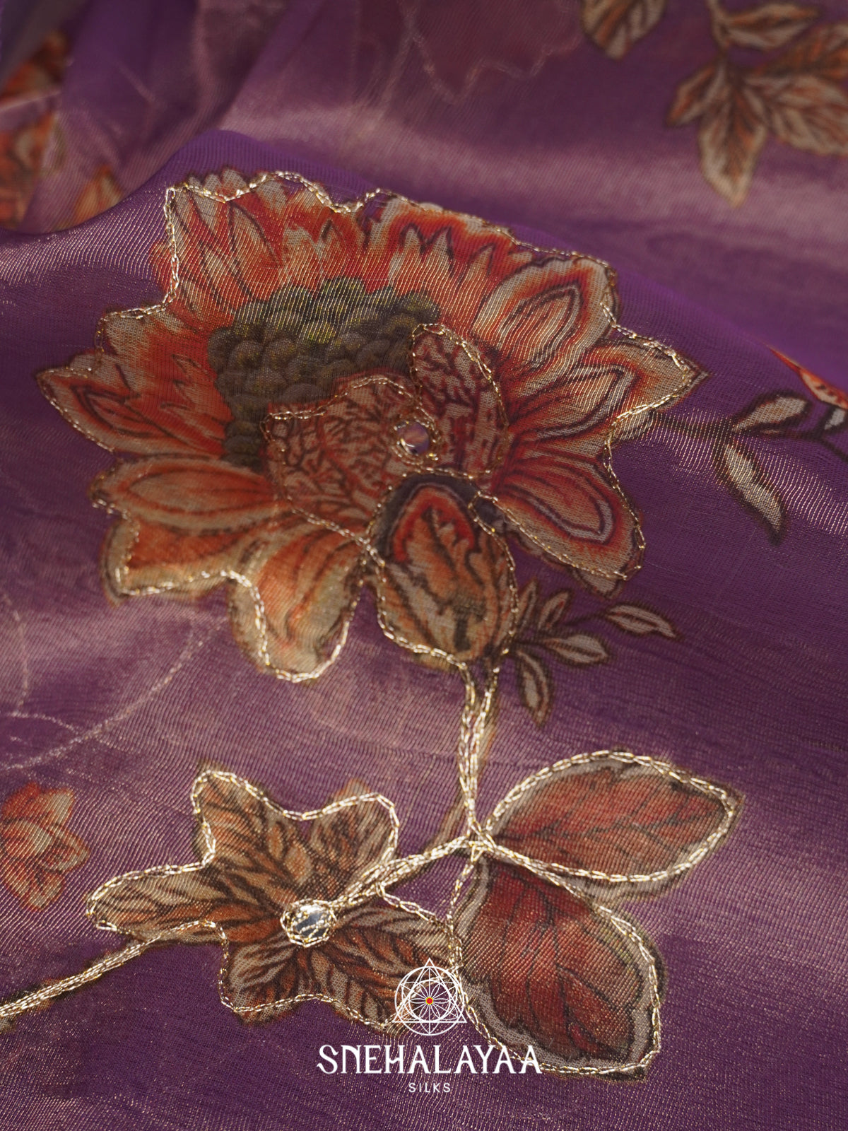 Lavender  Tissue Saree