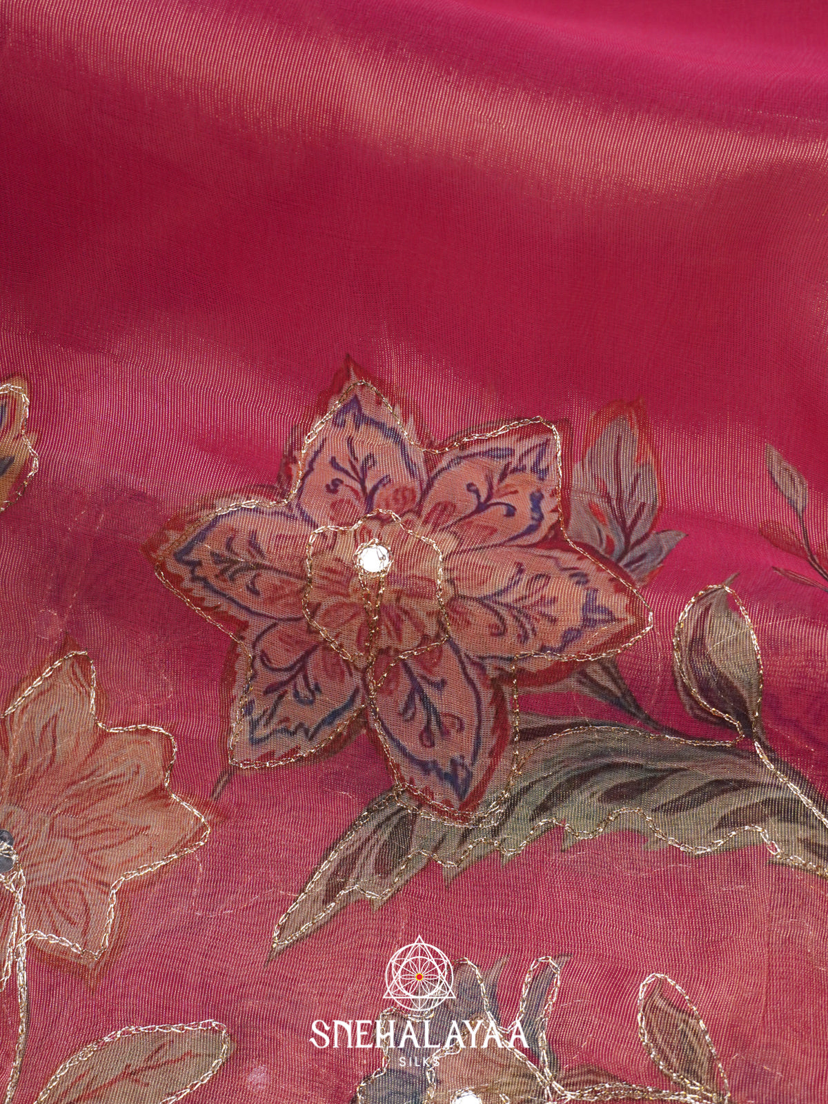 Pink Tissue Saree