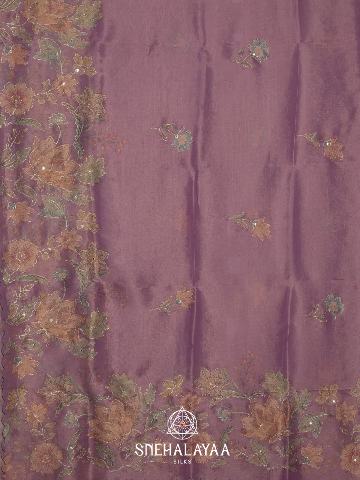 Lavender  Tissue Saree