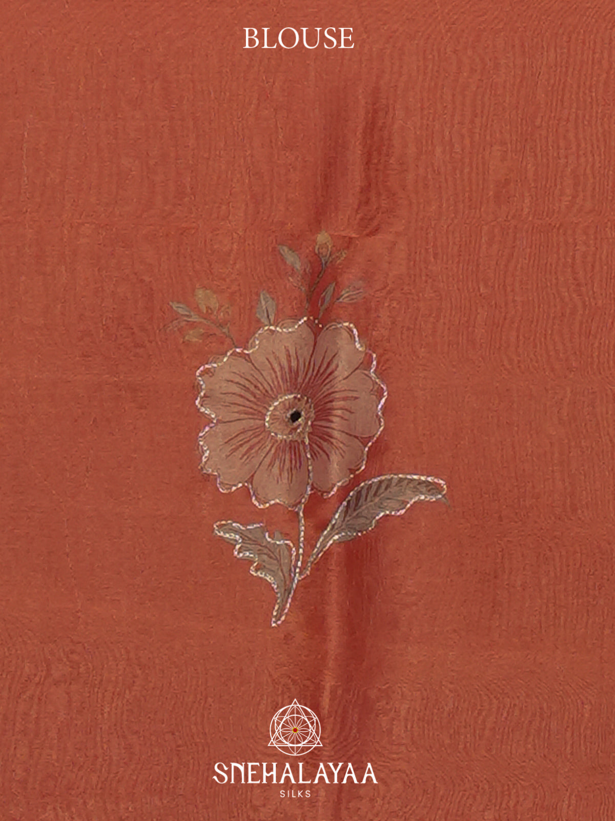 Orange Tissue Saree