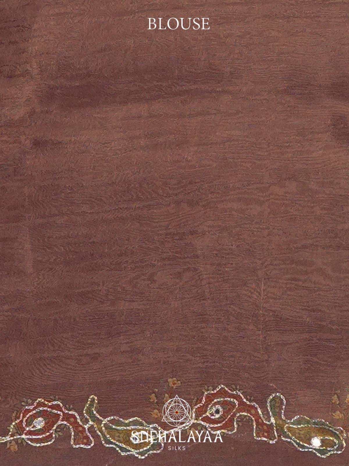 Brown Tissue Saree