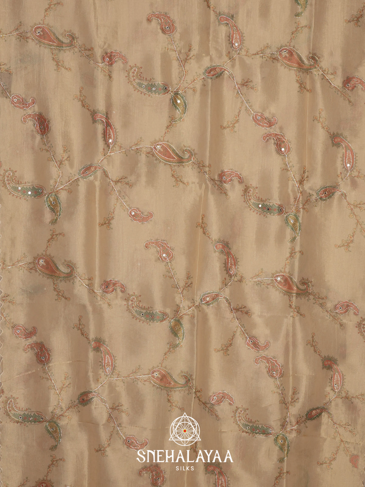 Sandal Tissue Saree