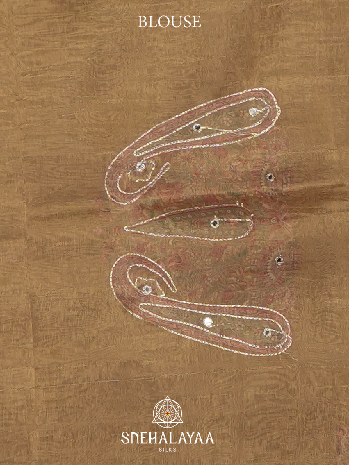 Brown Tissue Saree