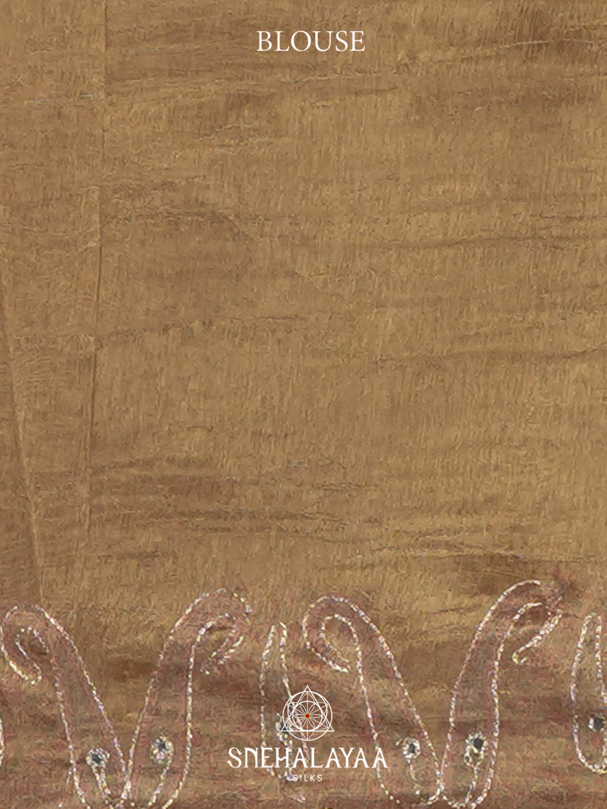 Brown Tissue Saree
