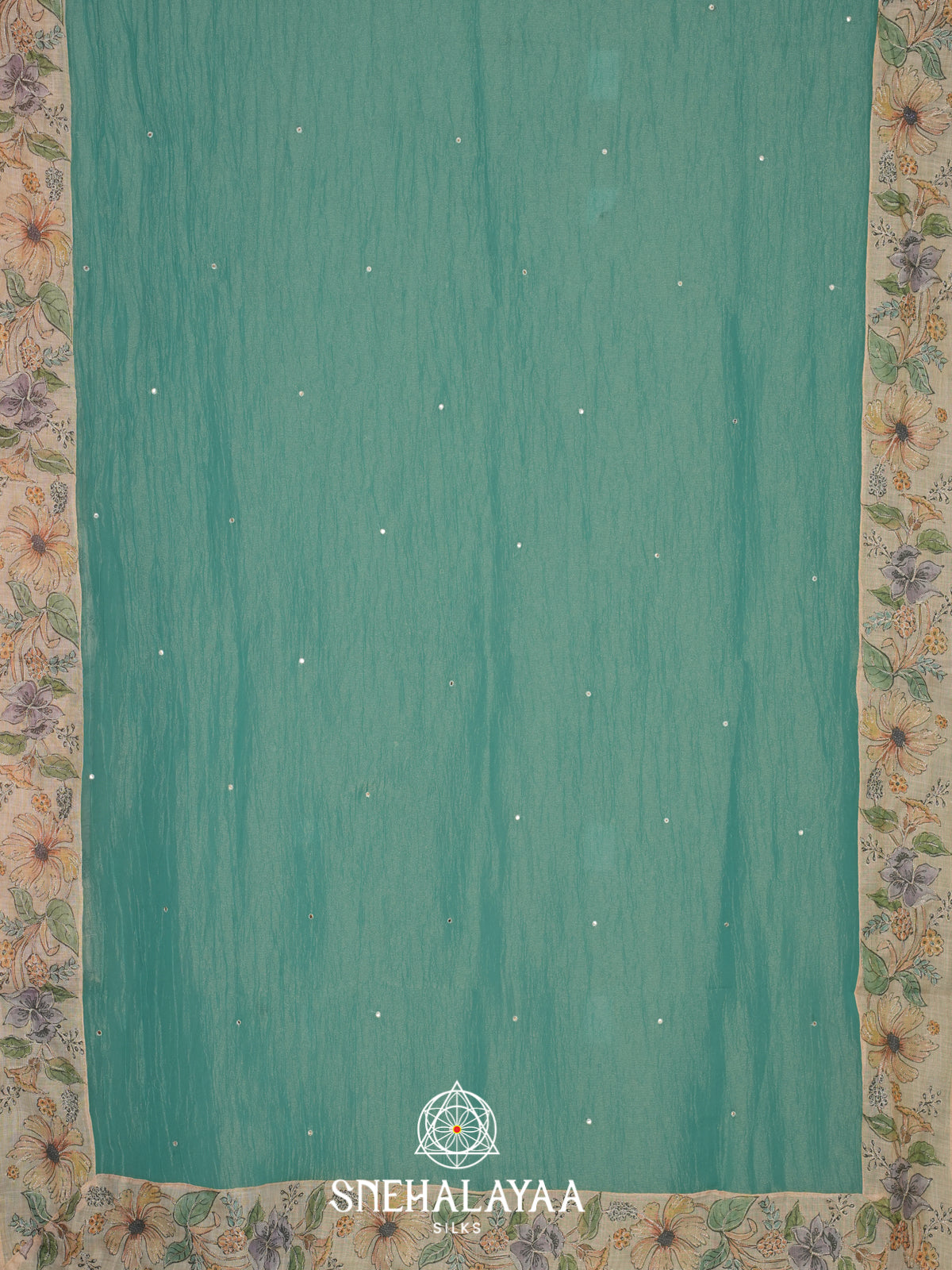 Seaform Green  Tissue Saree