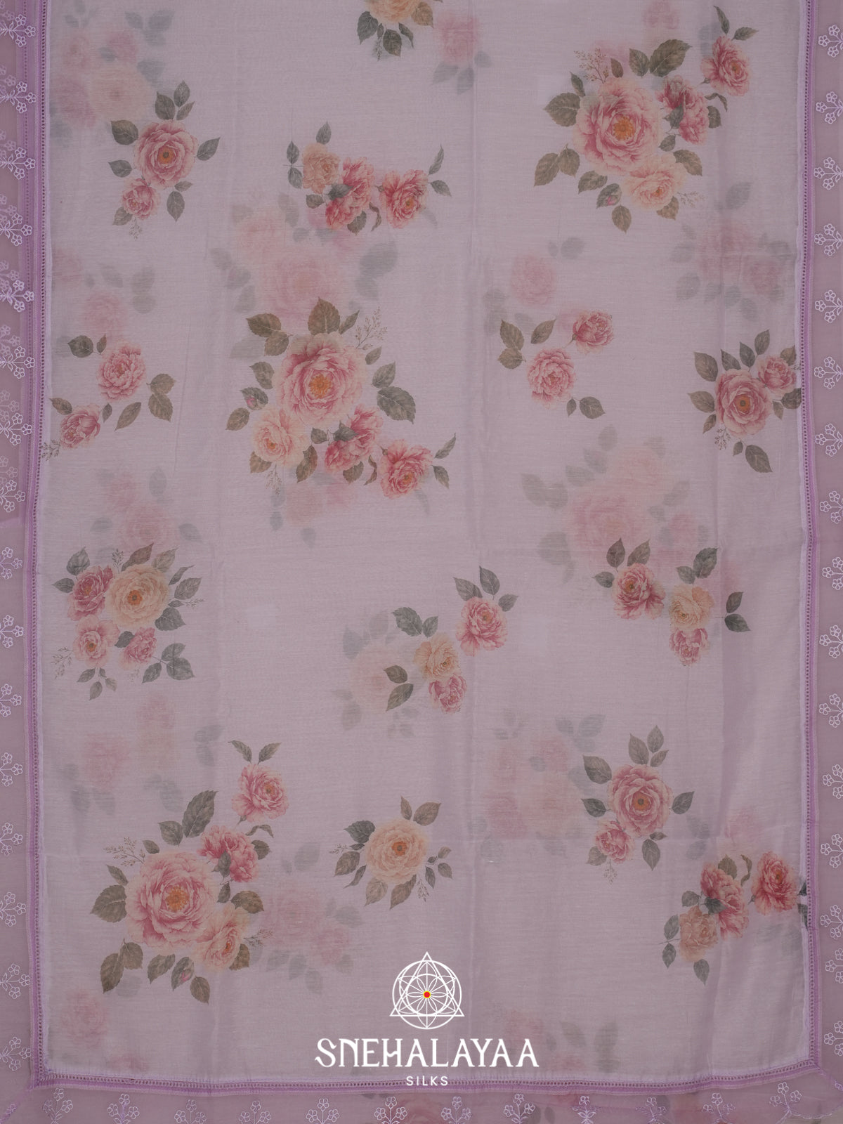 Pink Linen Saree