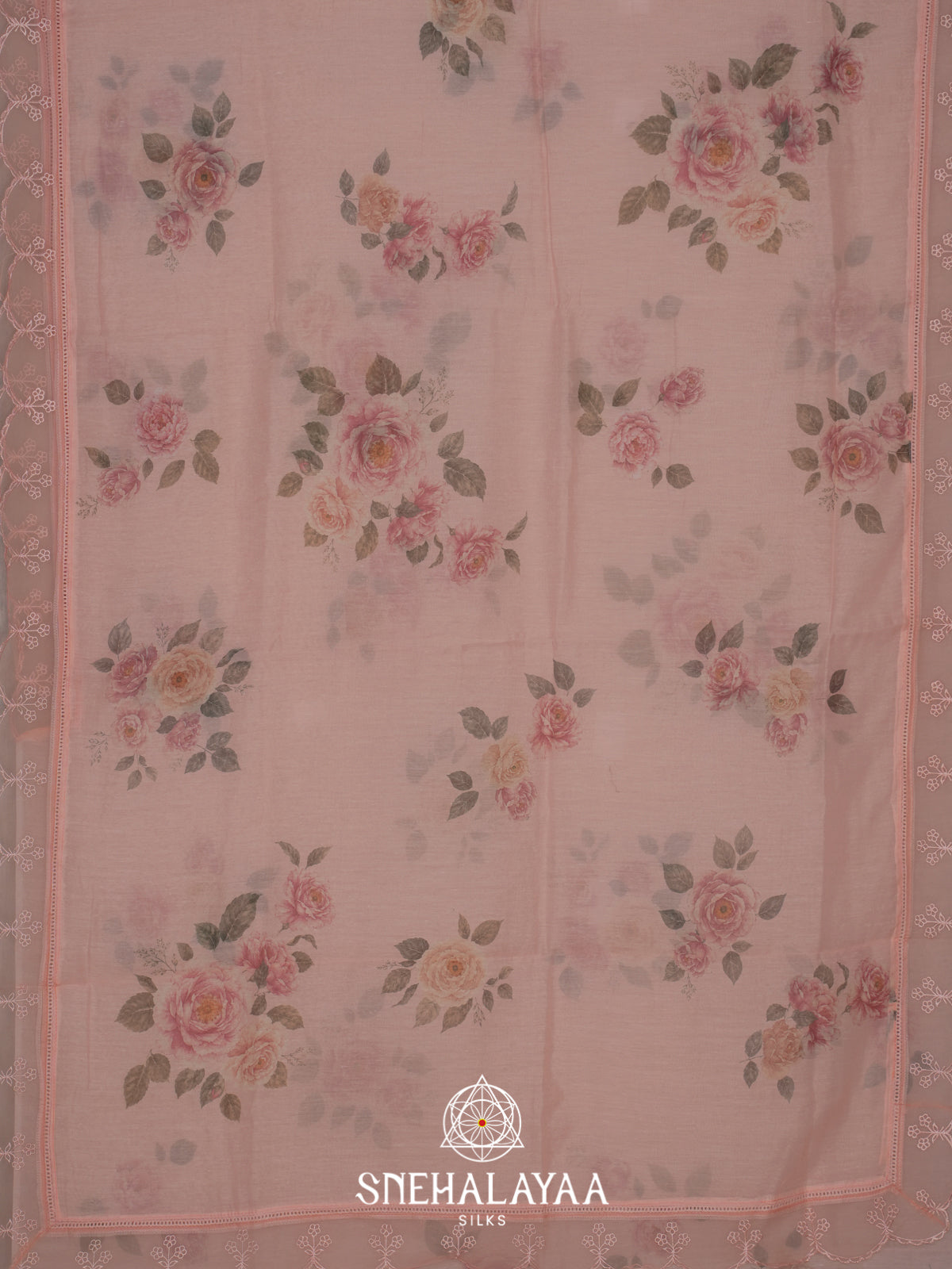 Pink Linen Saree