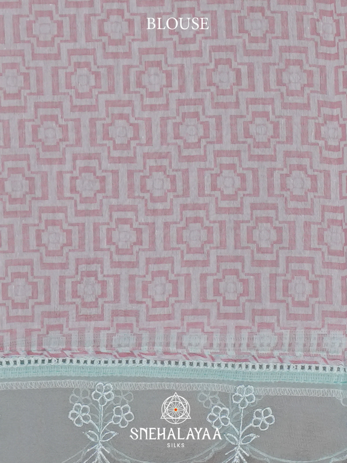 Ice Blue Linen Saree