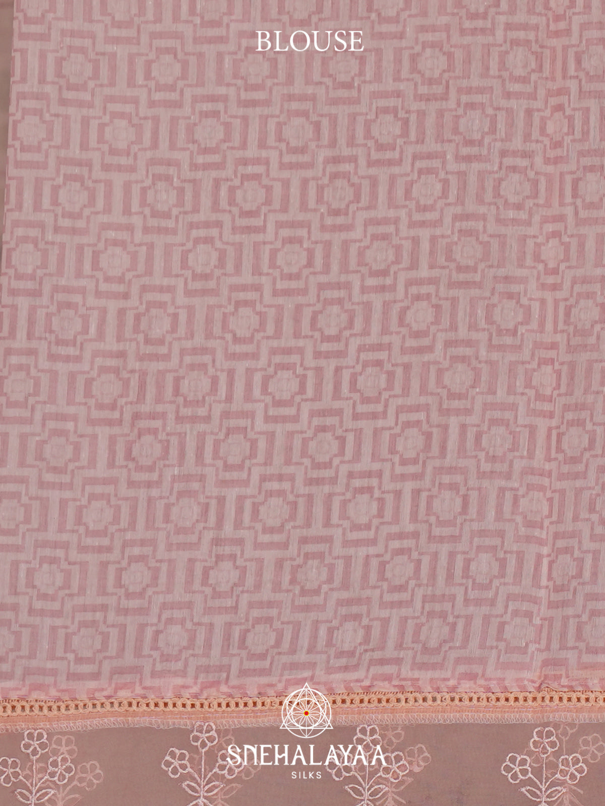 Peach Linen Saree