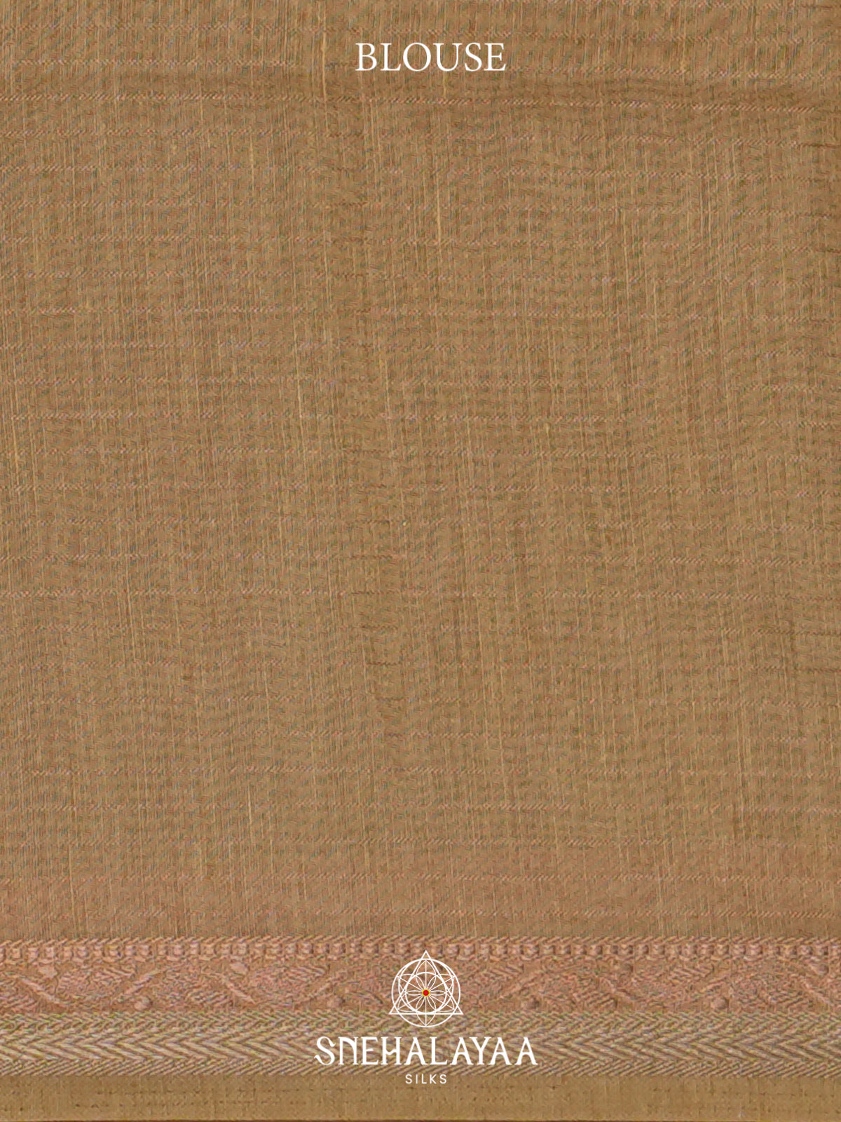 Peach Linen Saree