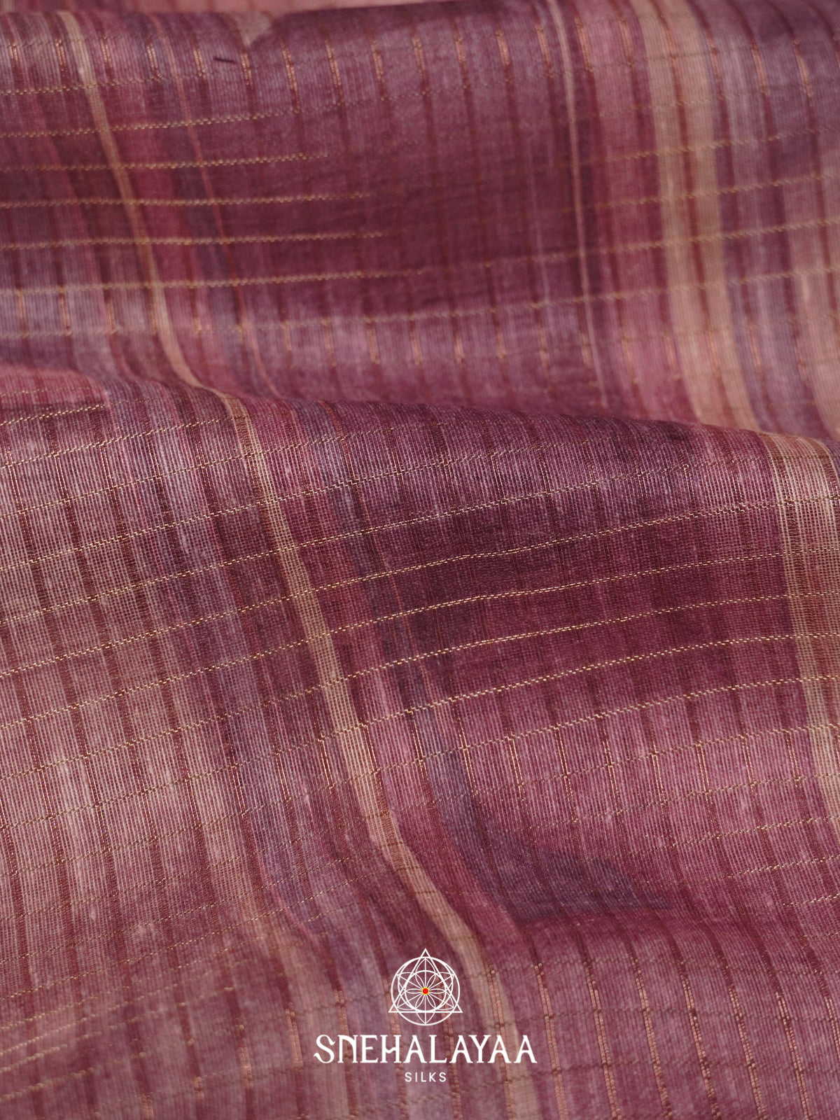 Mauve Linen Saree