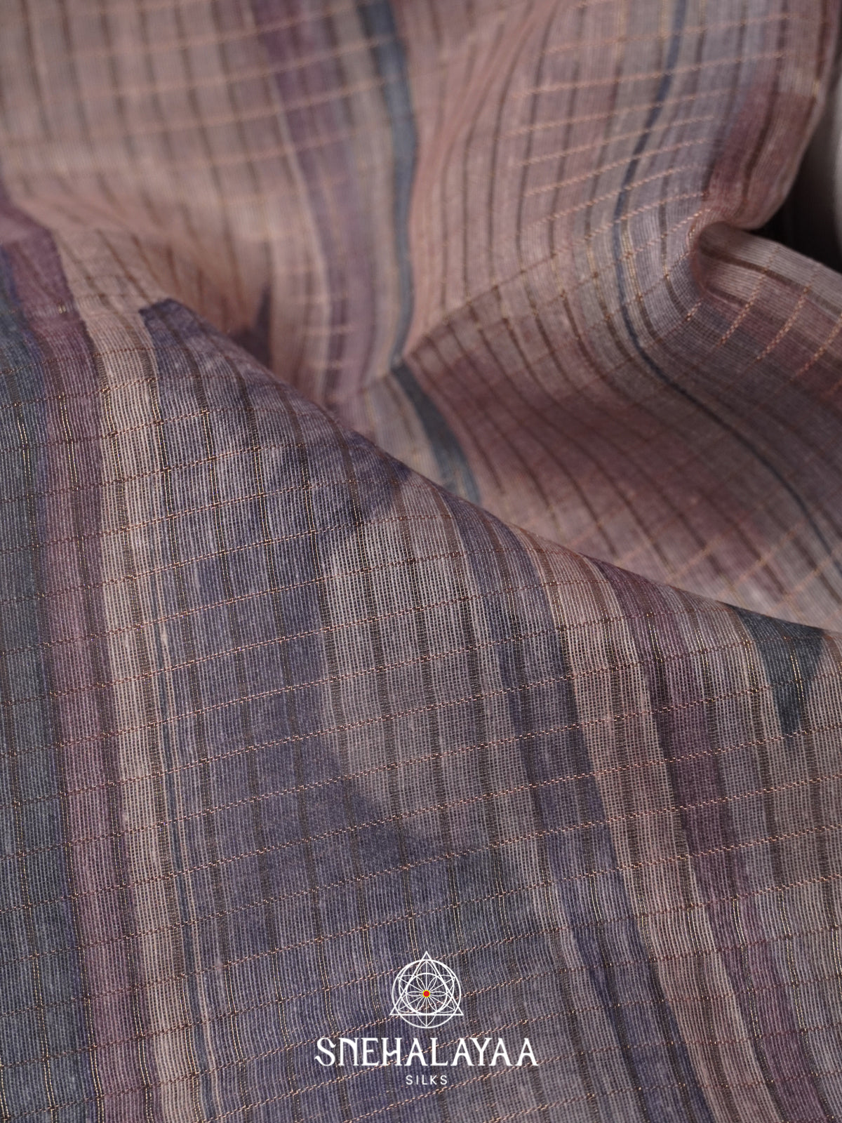 Grey Linen Saree