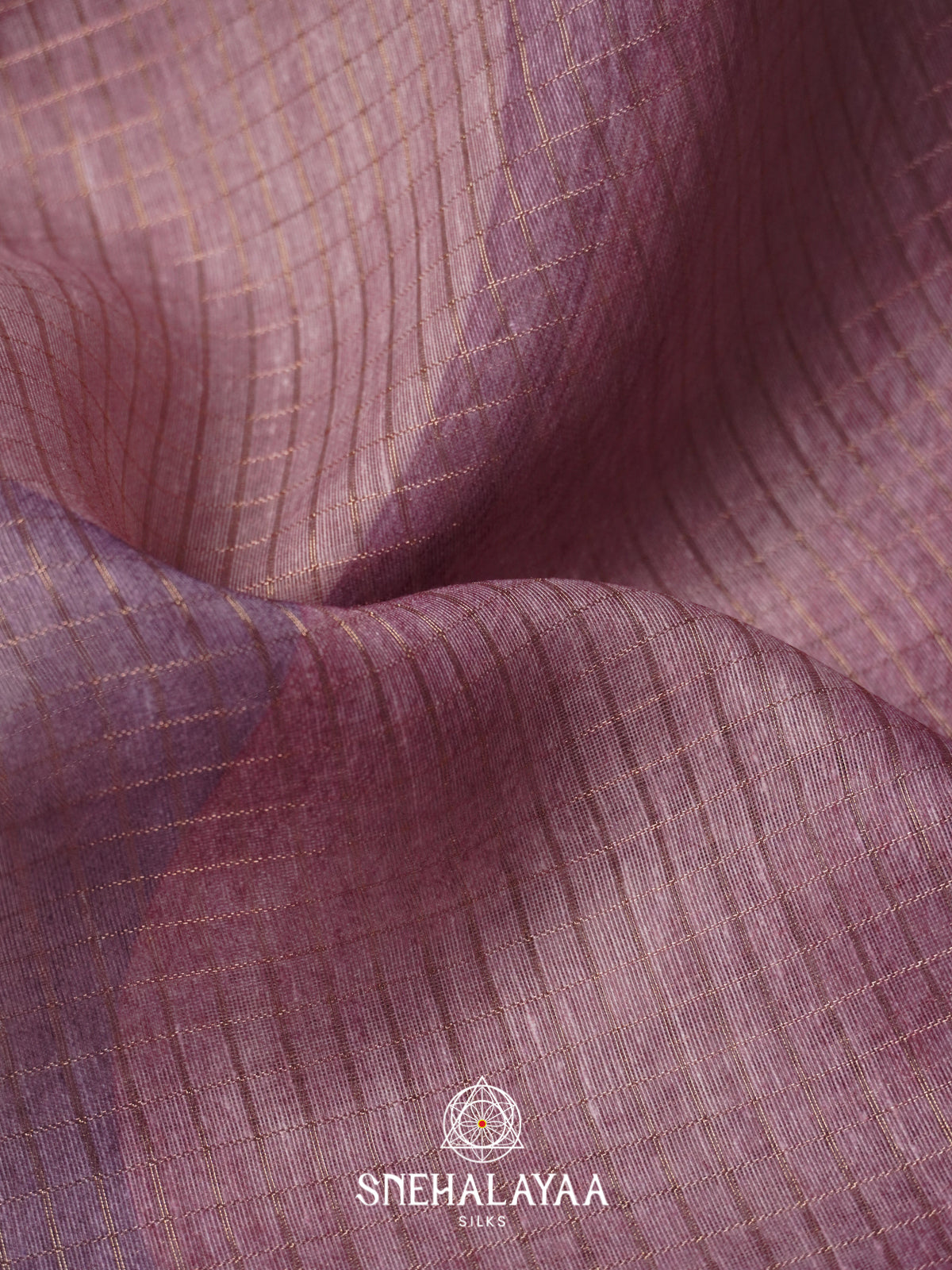 Lavender Linen Saree