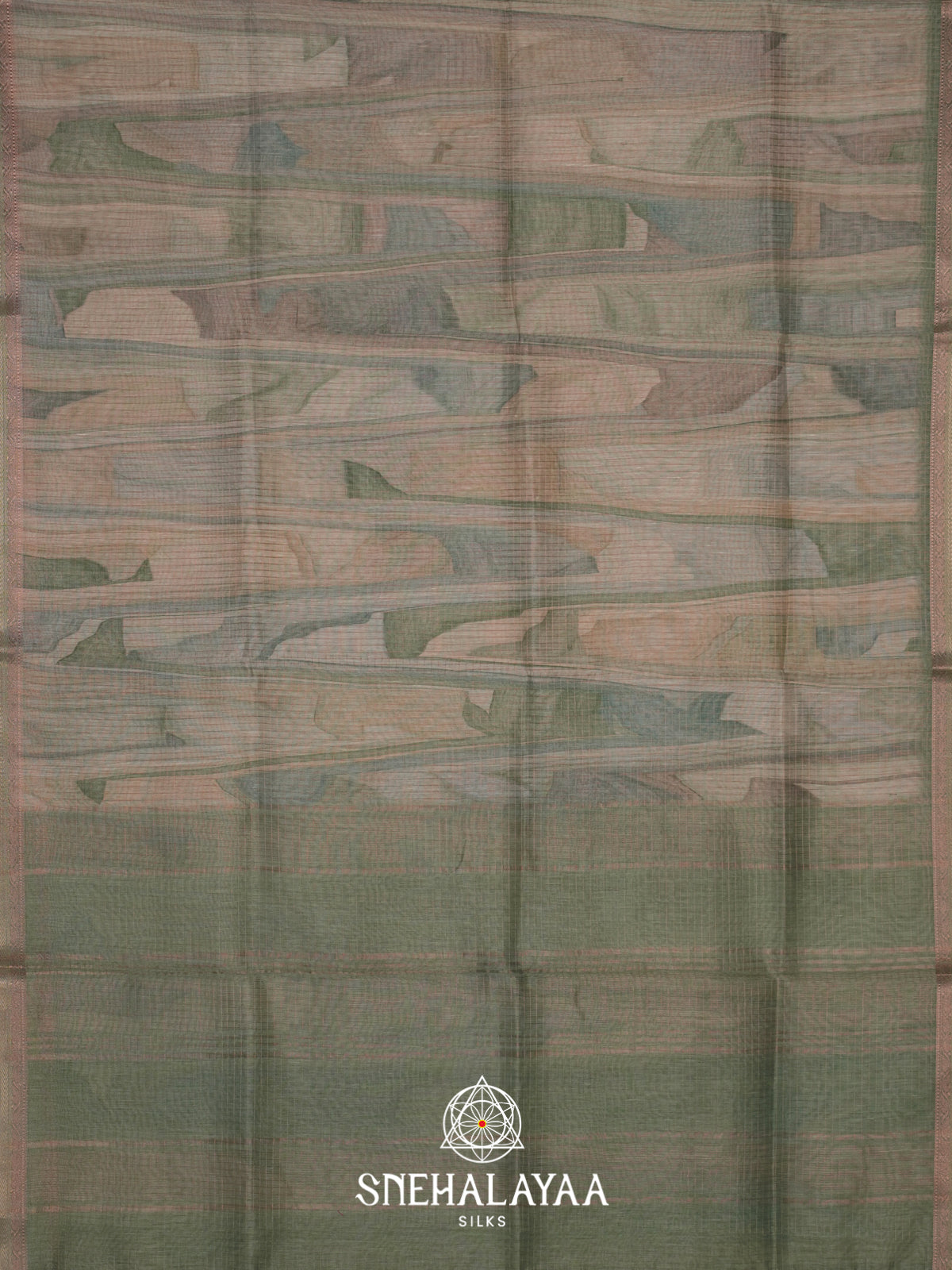 Sea Green Linen Saree