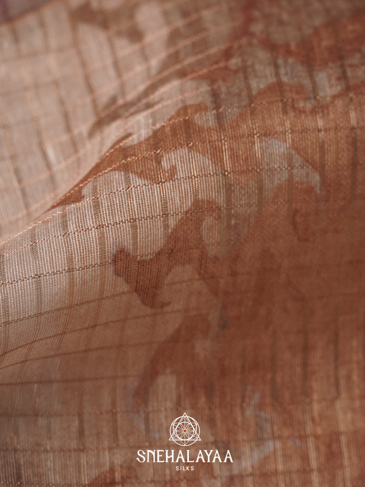 Beige Linen Saree