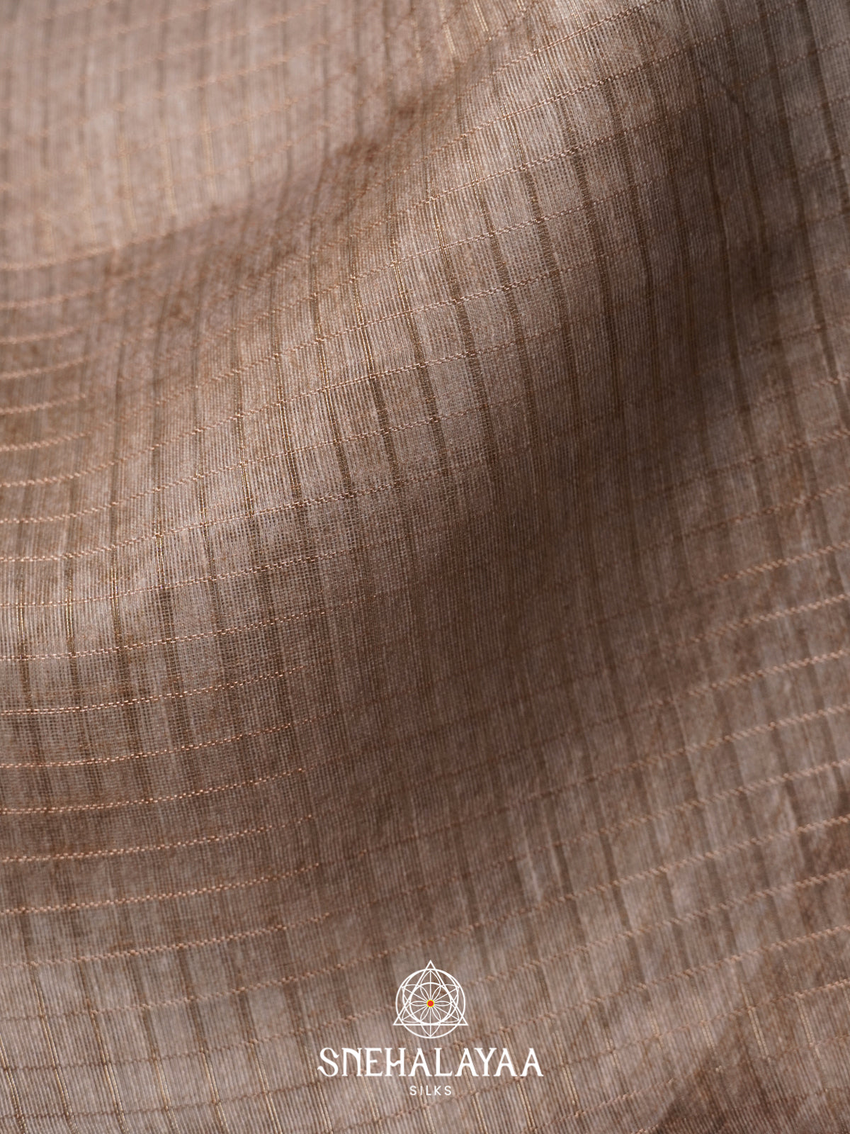 Beige Linen Saree