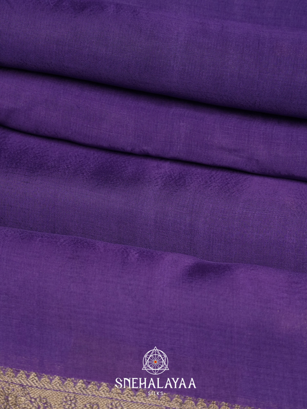 Violet Mysore Silk Saree